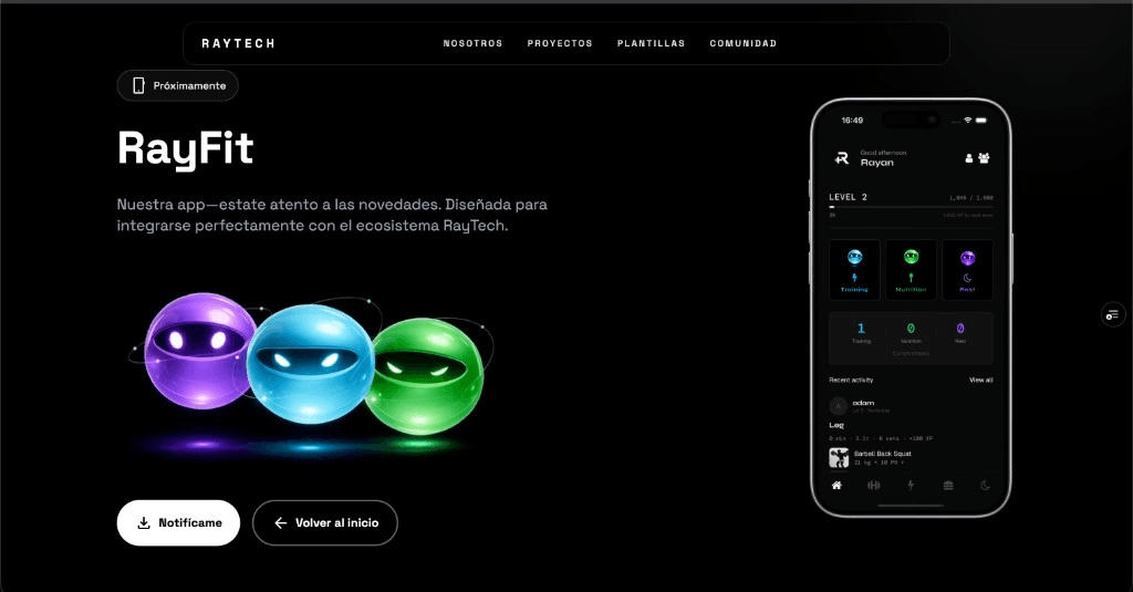 Vista previa de RayFit